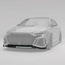 RevoZport AUDI RS3 8Y Saden / Sportback Street 乾式碳纖維前下巴