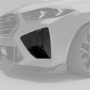 RevoZport BMW F96 X6M LCI Street 乾式碳纖維前保桿氣壩