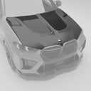RevoZport BMW F95 X5M LCI Street 乾式碳纖維引擎蓋