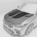 RevoZport BMW F96 X6M Street 乾式碳纖維引擎蓋