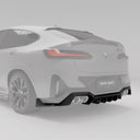 RevoZport BMW F98 X4M LCI Street 乾式碳纖維後下巴