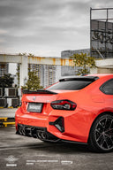 SOOQOO BMW G87 M2 乾式碳纖維後保桿飾蓋