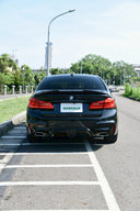BMW G30 / G31 CS style 亮黑後下巴 & 乾碳後擾流