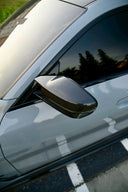 BMW 1:1 牛角 style 乾碳後視鏡蓋