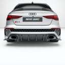 RevoZport AUDI RS3 8Y Saden Street 乾式碳纖維後下巴