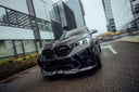 RevoZport BMW F95 X5M LCI Street 乾式碳纖維前保桿氣壩