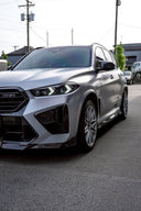 RevoZport BMW F95 X5M LCI Street 乾式碳纖維前保桿氣壩
