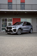 RevoZport BMW F95 X5M LCI Street 乾式碳纖維前保桿氣壩