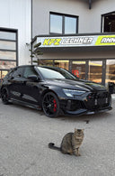 RevoZport AUDI RS3 8Y Saden / Sportback Street 乾式碳纖維側裙