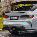 SOOQOO BMW G80 / G81 M3 / G82 / G83 M4 SQ-V1 乾式碳纖維後下巴 帶燈