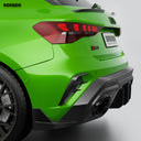 SOOQOO AUDI RS3 8YA Sportback SQ-V1 乾式碳纖維後下巴