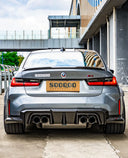 SOOQOO BMW G80 / G81 M3 SQ-V2 乾式碳纖維後包角
