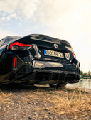 SOOQOO BMW G87 M2 乾式碳纖維後保桿飾蓋